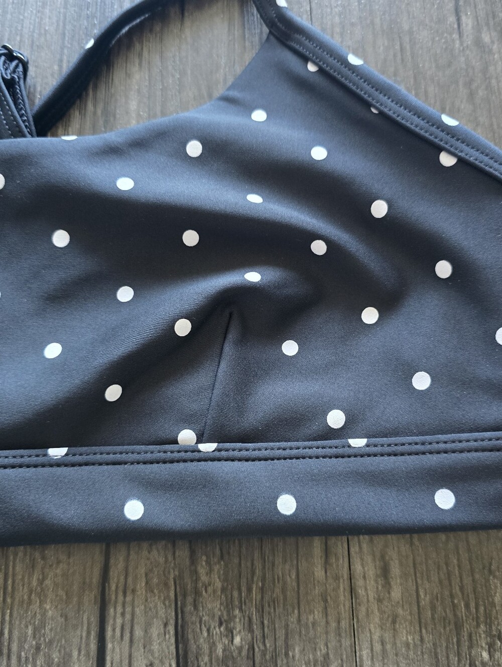 Alo Yoga Polka Dot Sports Bra Black/White Women's M Wireless - Picture 2 of 7